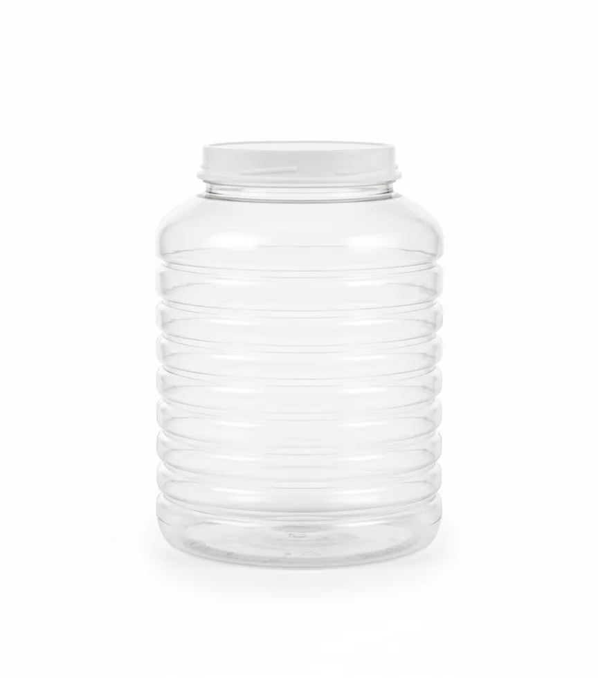 Wide Straight-Sided PET Jar 3000 cc