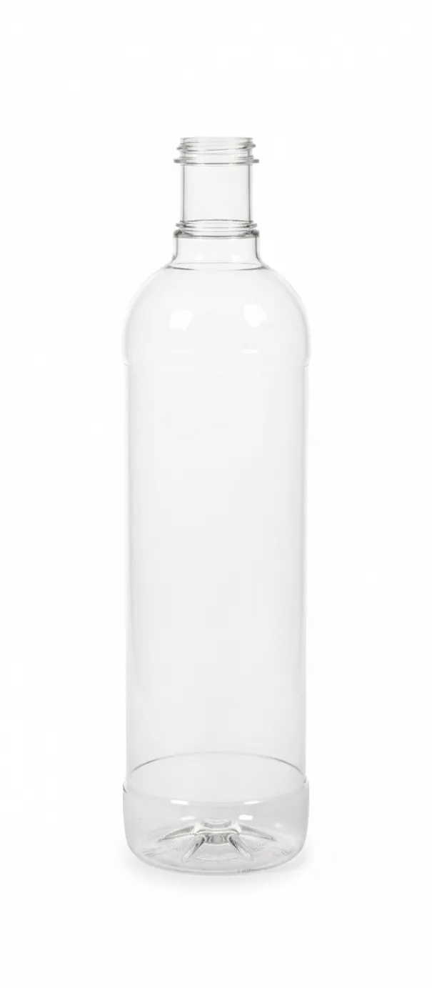 Round Olive Oil Bottle 1000 cc clear