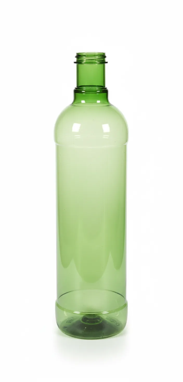 Round Olive Oil Bottle 1000 cc green